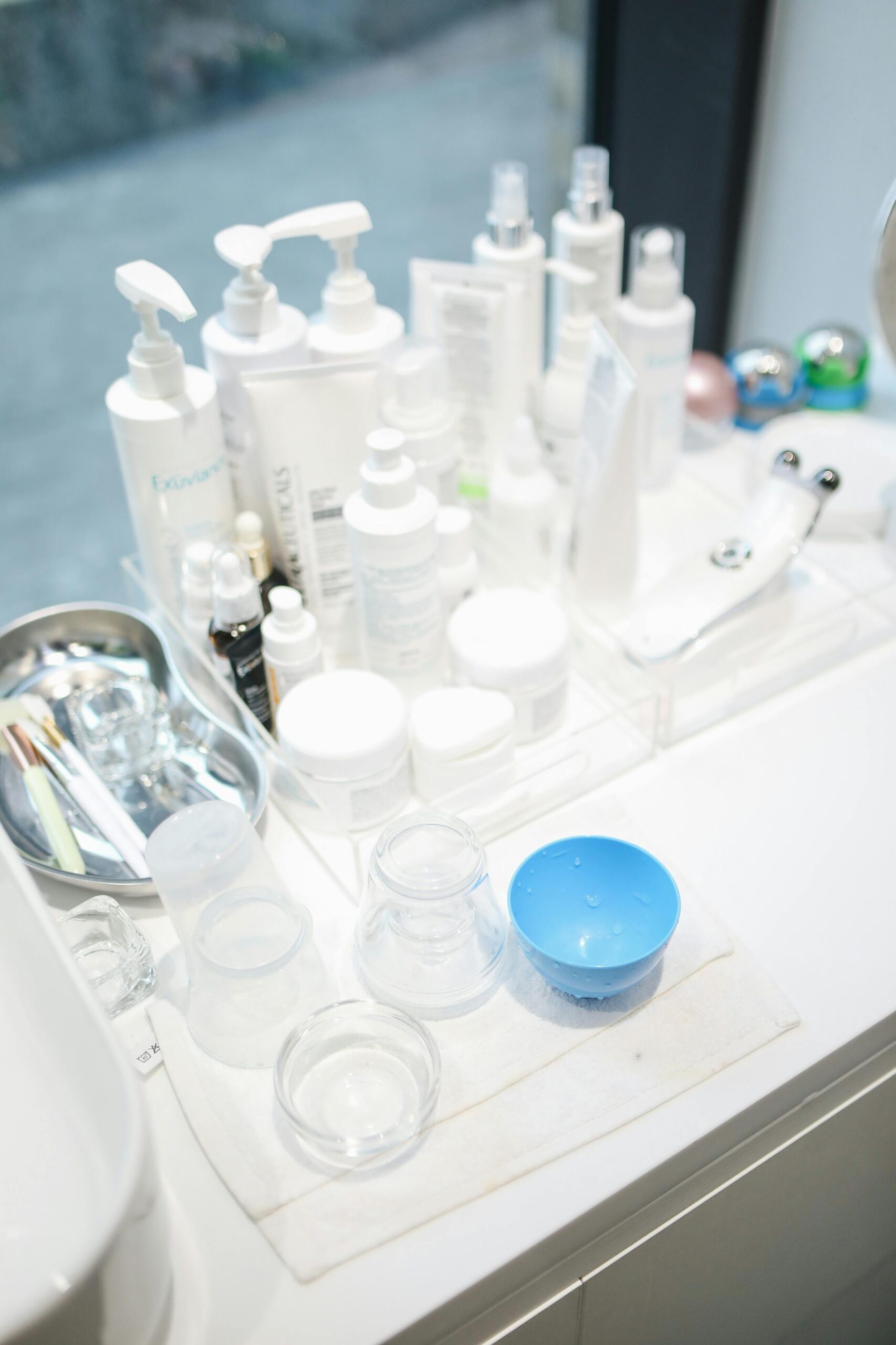Creams and Products in the bathroom